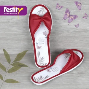 pantufla moño rojo pantufla moño rojo