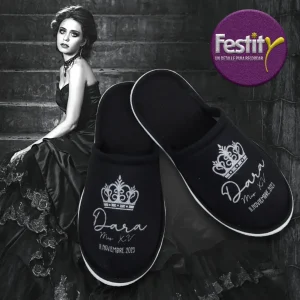 pantufla negra 1 tinta Dara pantufla negra 1 tinta Dara