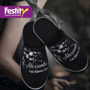 pantufla negra para xv años 1 tinta Alexsandra pantufla negra para xv años 1 tinta Alexsandra