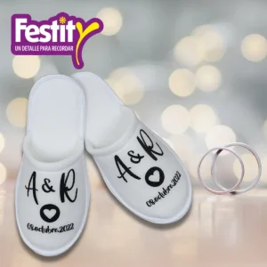 pantufla para boda a&r pantufla para boda a&r