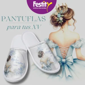 pantuflas xv años pantuflas xv años