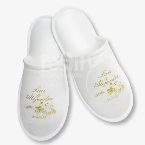 Pantufla 1 tinta para Boda Luis y Alejandra