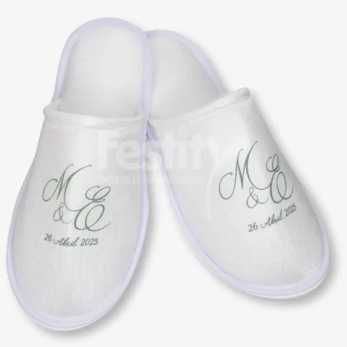 Pantufla 1 tinta para Boda ME